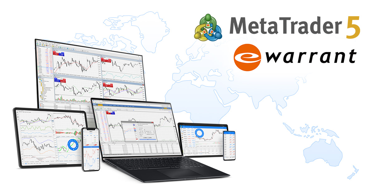 eWarrant Japan Securities K.K. 提供通过MetaTrader 5进行日经指数和道琼斯指数交易 